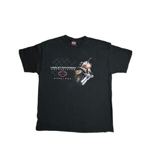 Vintage Harley Davidson Motorcycle‎ Graphic Tee XL USA Made Boise Idaho